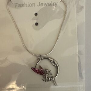 Silver Fairy Pendant Necklace